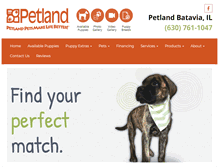 Tablet Screenshot of petlandbatavia.com